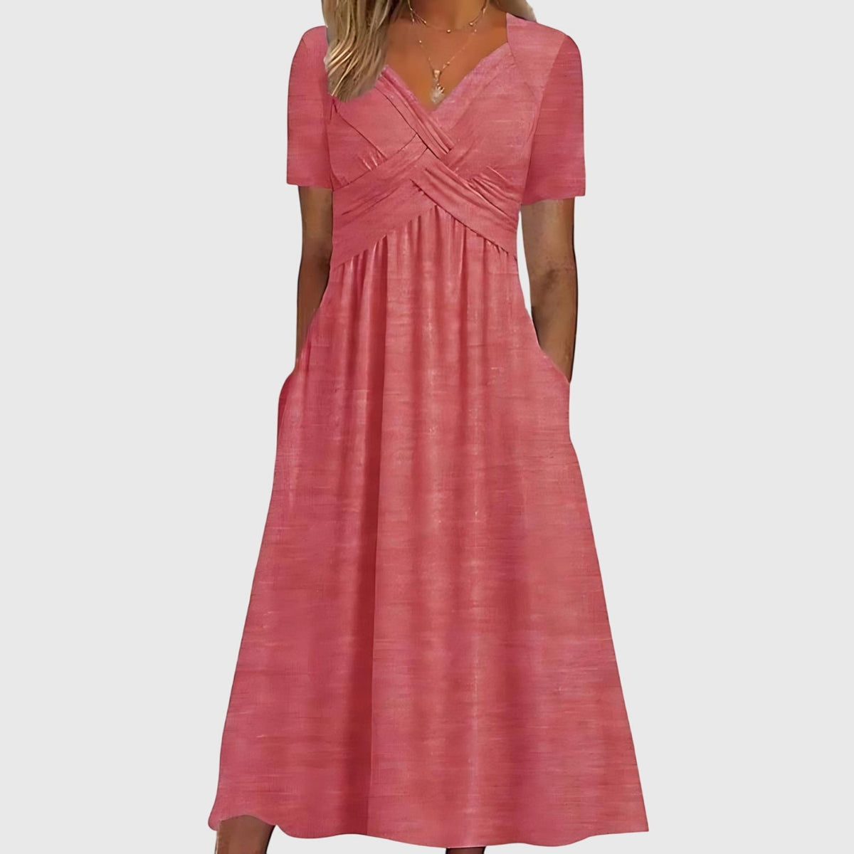 Simone | Women's Tummy-Control A-Line Midi Dress