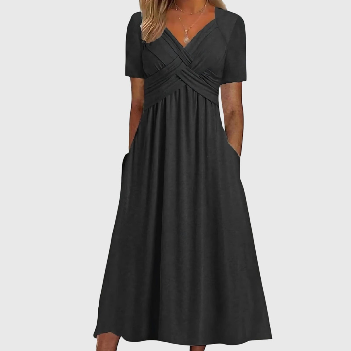 Simone | Women's Tummy-Control A-Line Midi Dress
