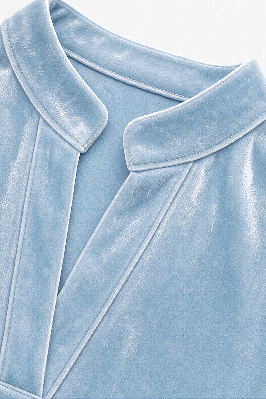 Pearl | Women's V-Neck Velvet-Like Blouse