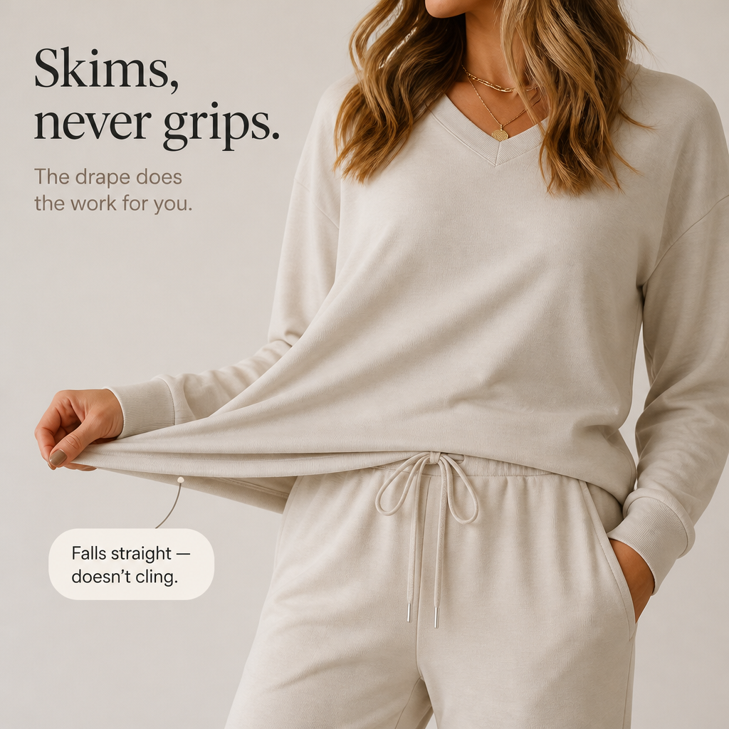 Lorraine | Women's V-Neck Wide-Leg Lounge Set