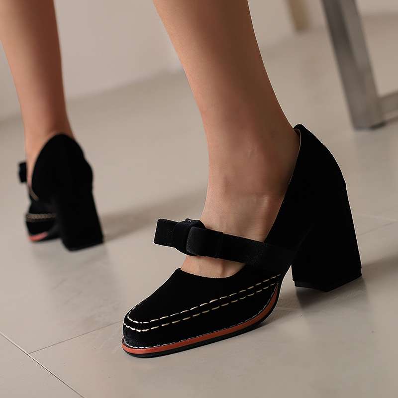 Opal-Roberta | Women's Velvet Bow-Tie Loafers