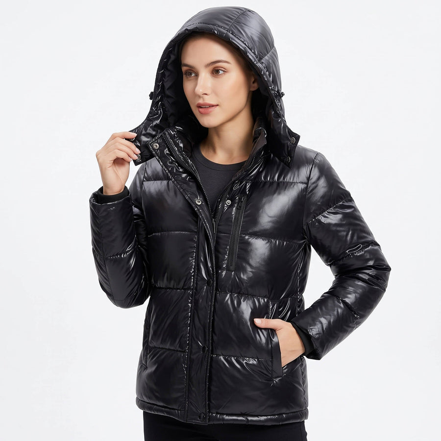 Magda-Verna | Women's Waterproof Cropped Puffer Parka