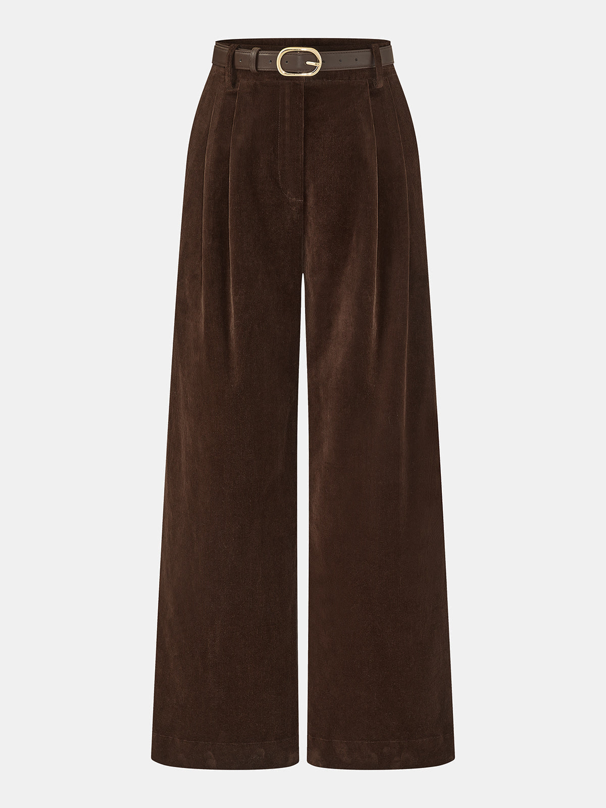 Nora | Women's Wide Leg Corduroy Belted Pants