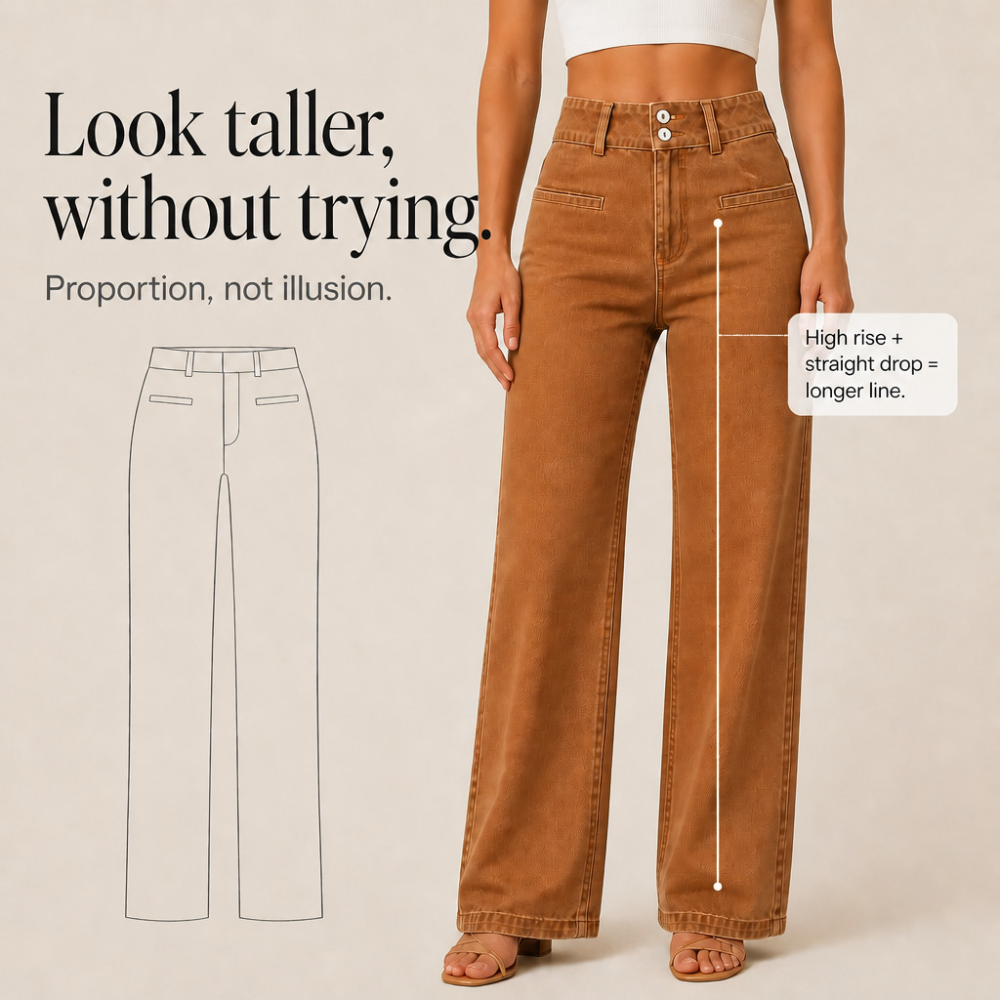 Cornelia | Women's Wide-Leg High-Waisted Jeans