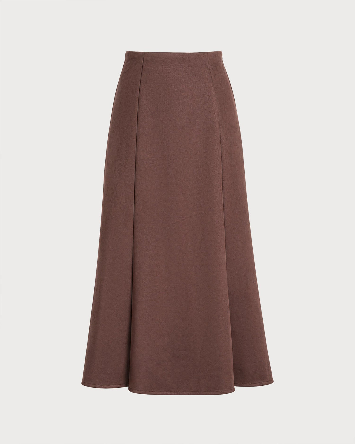 Maureen-Constance | Women's Zip-Front A-Line Midi Skirt