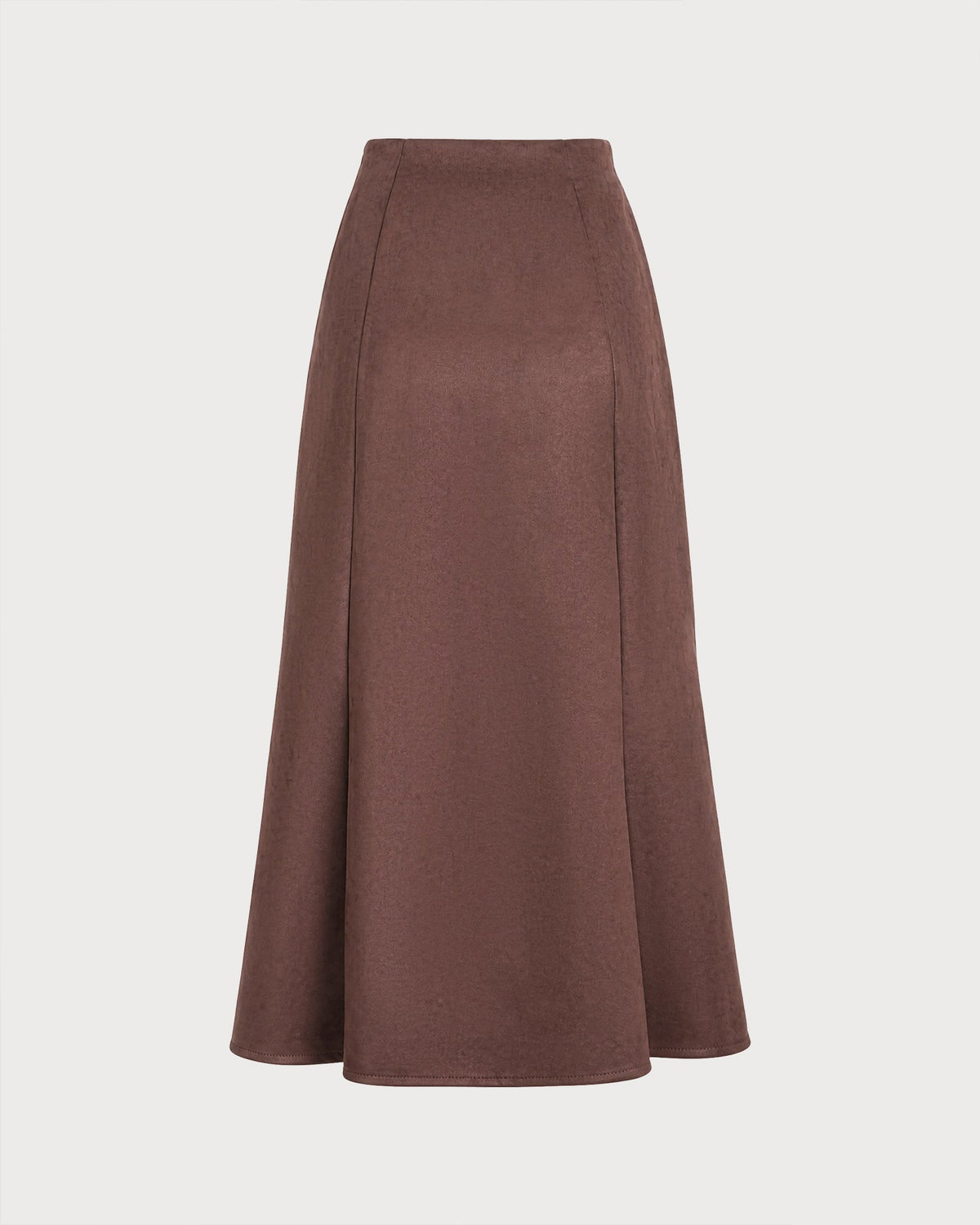 Maureen-Constance | Women's Zip-Front A-Line Midi Skirt