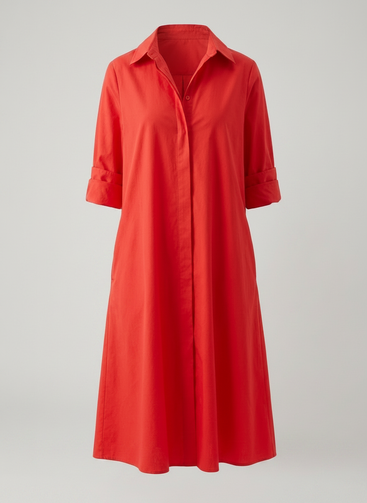 Paige | Button Front Shirt Dress with Pockets