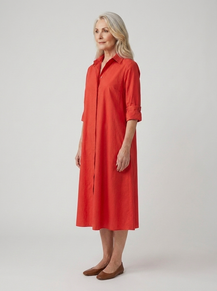 Paige | Button Front Shirt Dress with Pockets