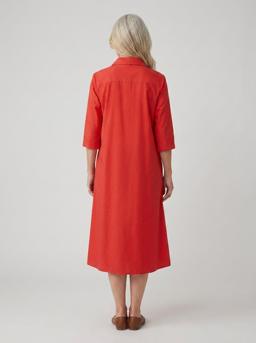 Paige | Button Front Shirt Dress with Pockets