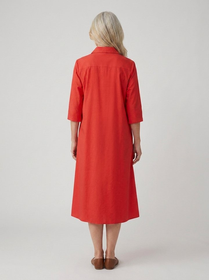 Paige | Button Front Shirt Dress with Pockets
