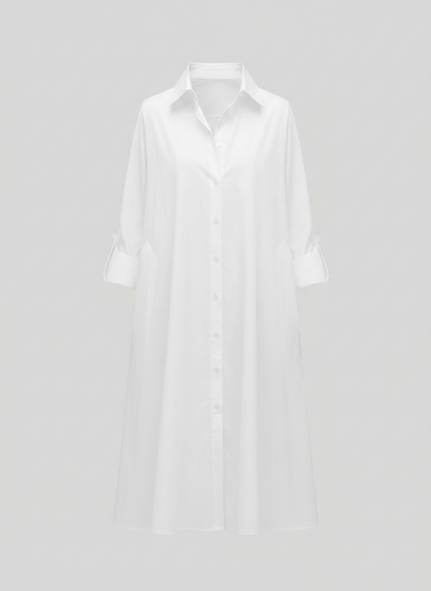Paige | Button Front Shirt Dress with Pockets