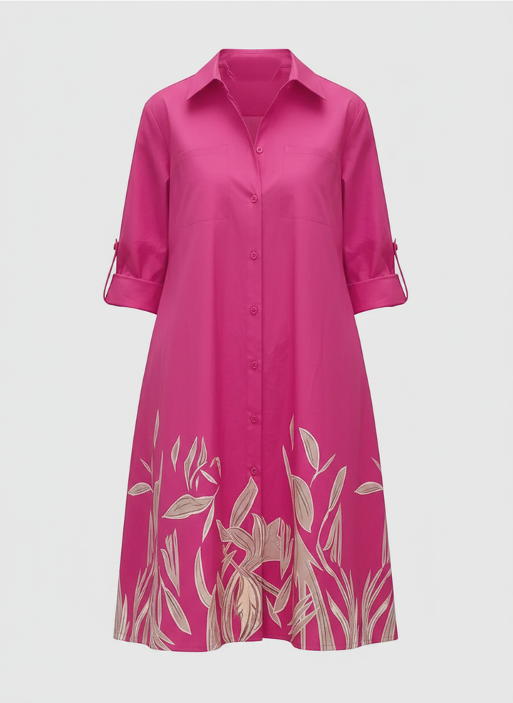 Paige | Button Front Shirt Dress with Pockets