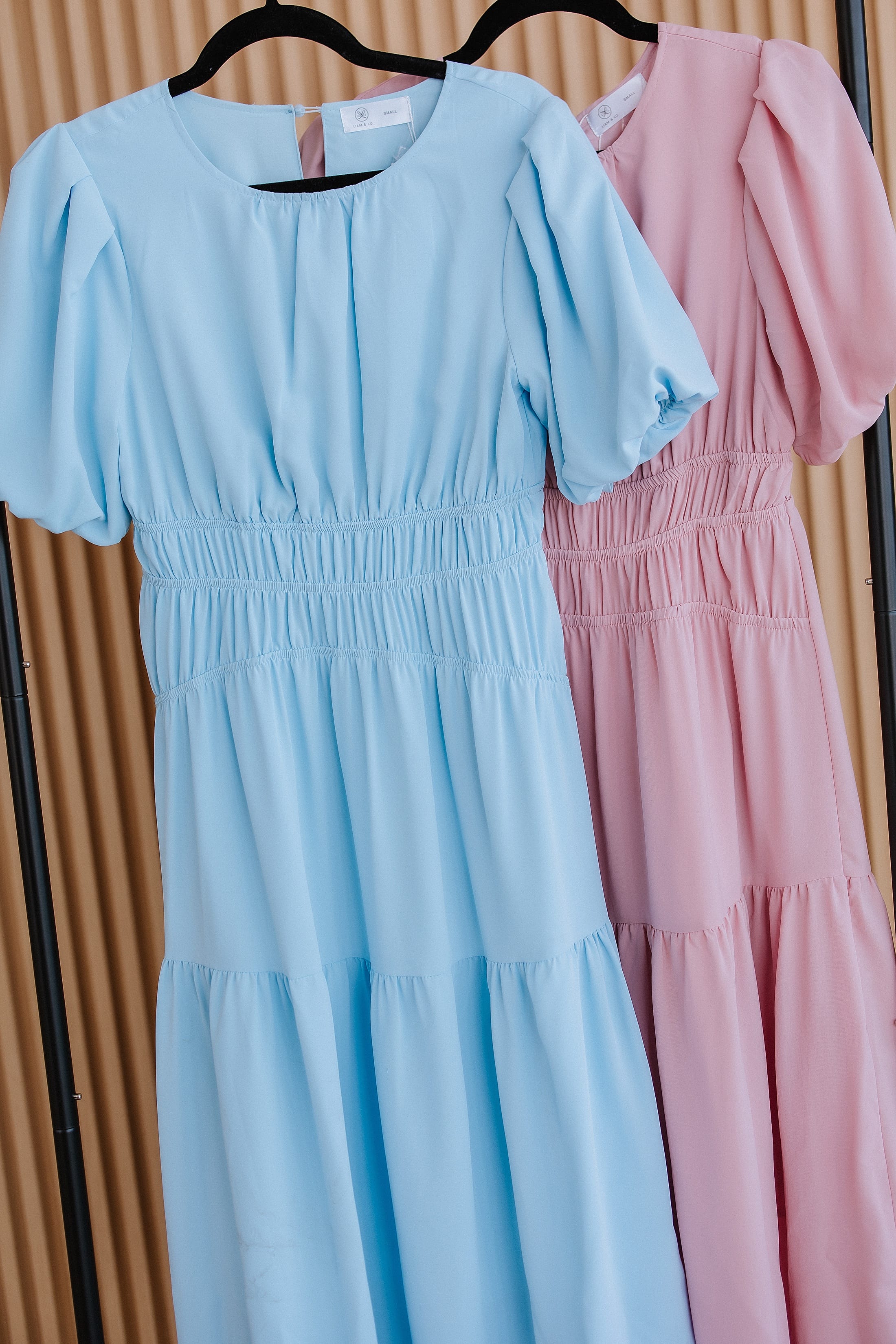 Bonnie | Women's Puff Sleeve Midi Dress
