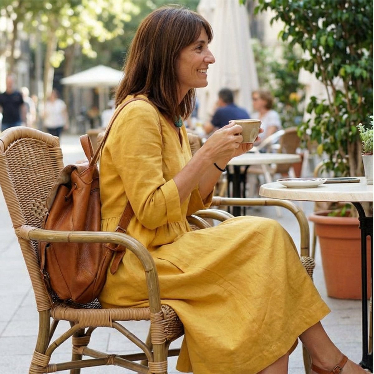 Victoria | Women's V-Neck Swing Midi Dress