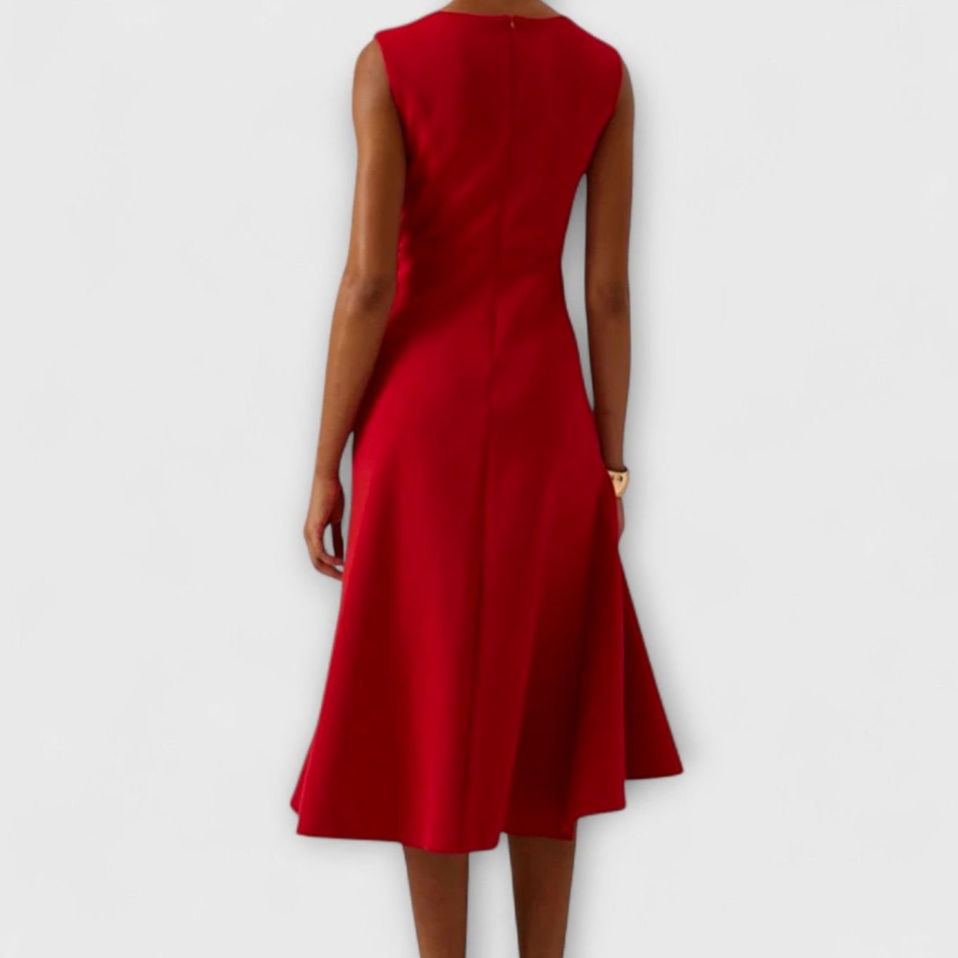 Marisol | Women's Asymmetrical Drape Flowy Midi Dress